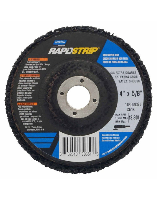 Norton Clean & Strip Wheel w/backing plate - 100mm