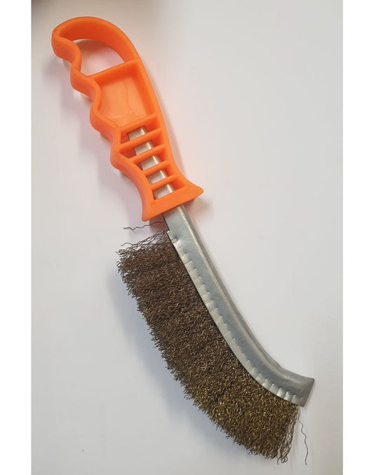 Handled Wire Brush - 30mm Bristles x 140mm Head