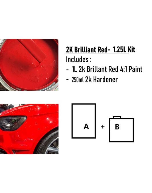 PLAN 4:1 2K Brilliant Red - 1L Kit FS-50-1
