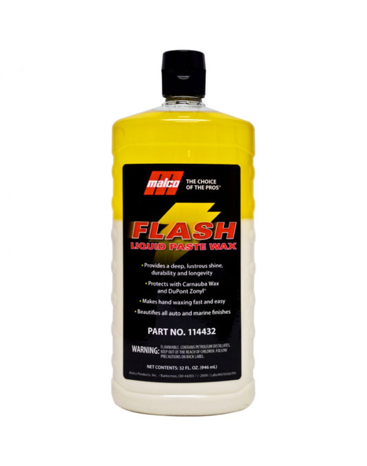 Malco Flash Liquid Paste Wax 0.946L