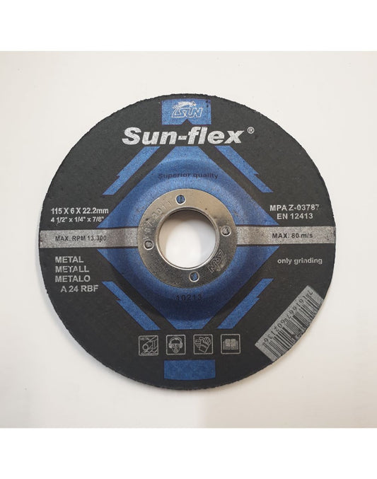 Reinforced Grinding Disc 115x6x22