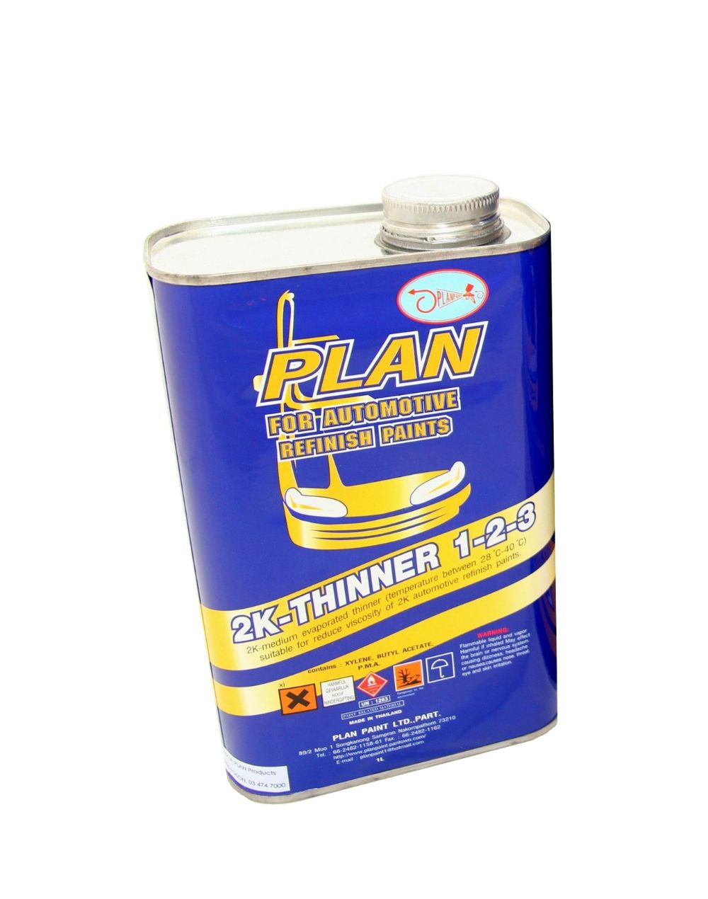 2k Reducer PLAN 1L 2K Thinner / Reducer - Normal– Premier Panelbeating Supplies Ltd