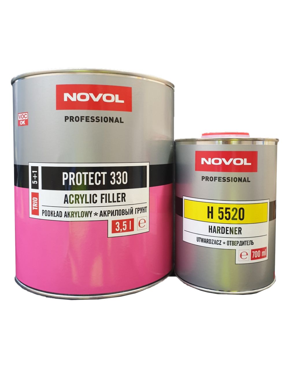 Novol Protect 330 - HS 2K Grey Primer Kit (4.2L)– Premier Panelbeating ...