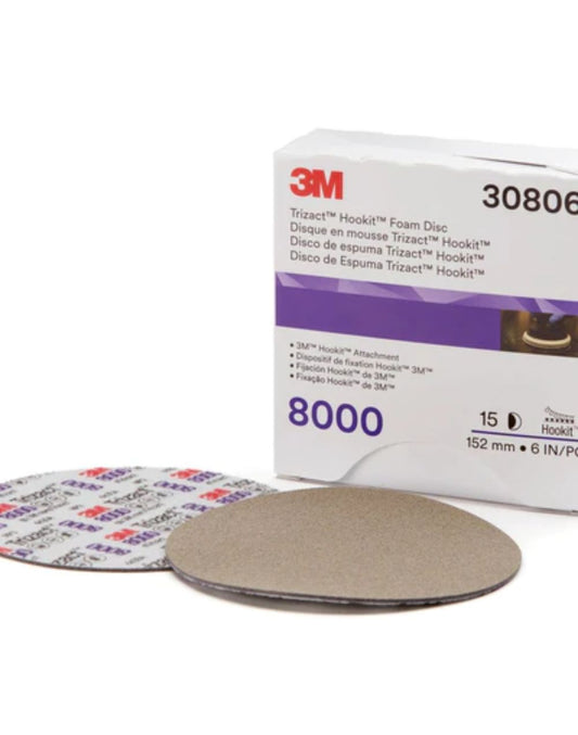 3M Trizact Foam Disc 150mm P8000