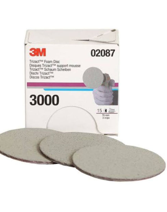 3M Trizact Foam Disc 76mm P3000