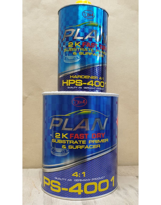 PLAN H4001 2K Primer filler surfacer- 5KG Kit (3L+1L)