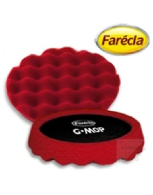 8" Farecla Red Euro Waffle Foam Finishing Pad, PRF801/32098