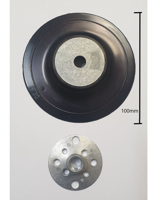 100mm Fibre Disc Back Up Pad - M10 x 1.5 Thread