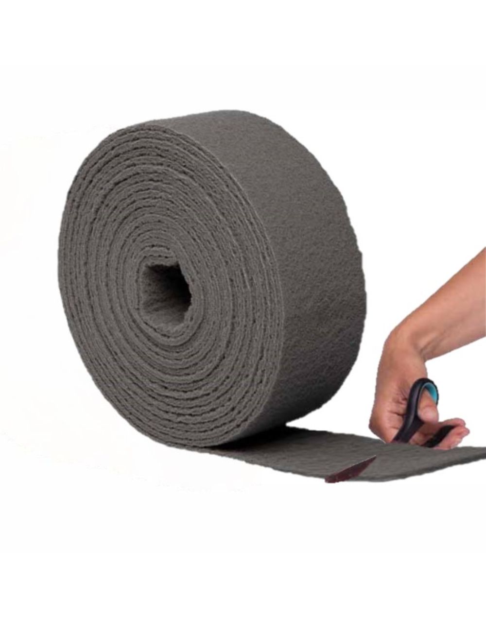 Non-Woven Scuff Roll - Grey 115mm x 10m– Premier Panelbeating Supplies Ltd